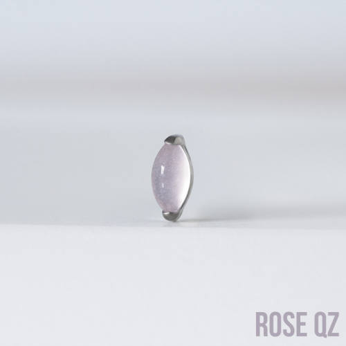 Накрутка Almond Natural Stone Pink Quartz 1.2 мм